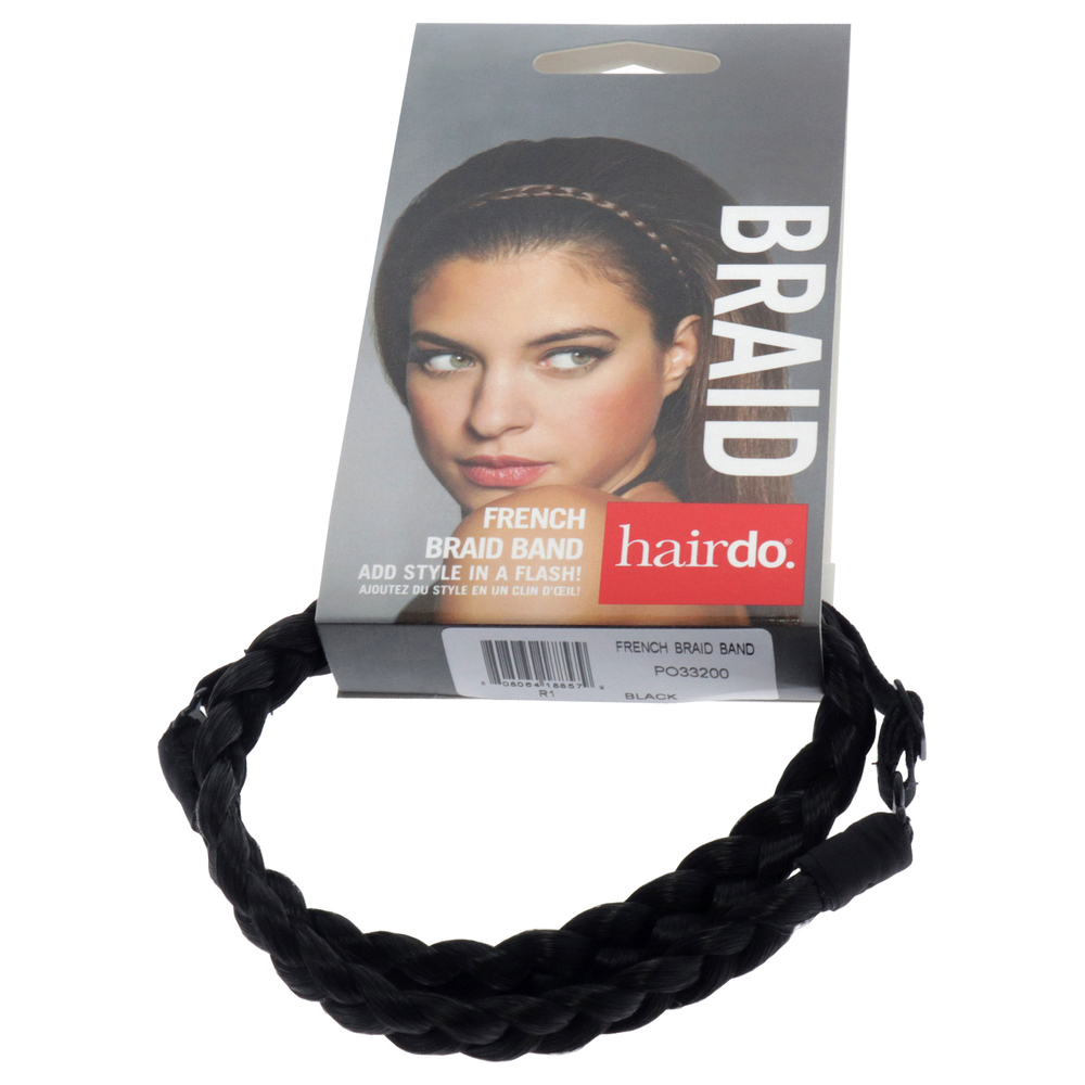 French Braid Band - R1 Black by Hairdo for Women 1 Pc Hair Band
